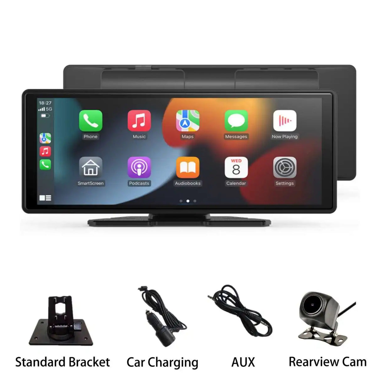 Wireless CarPlay Screen — Apple CarPlay & Android Auto for Any Car, No Installation Needed