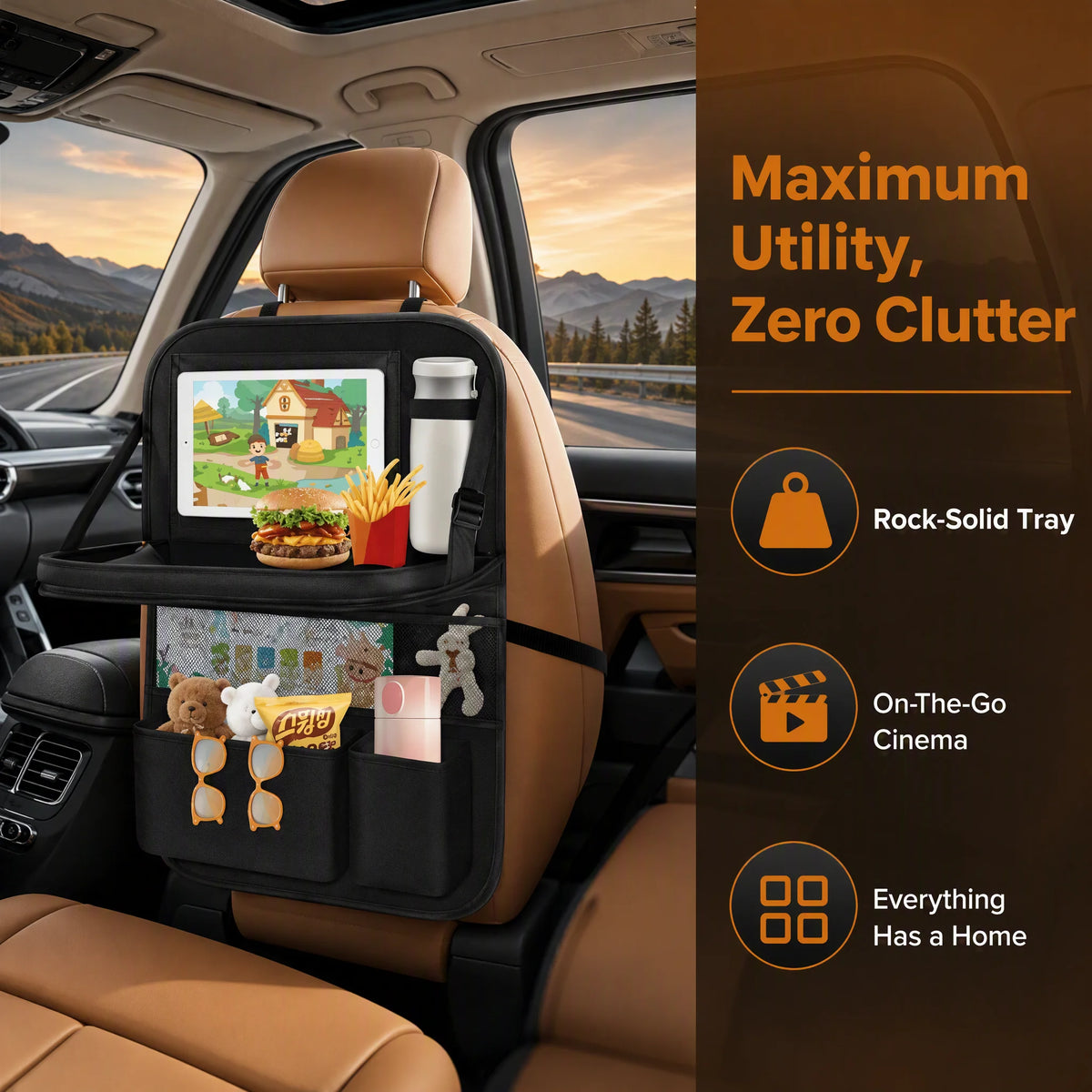 Car Seat Back Organizer — Turn Your Backseat Into Clutter-Free Storage